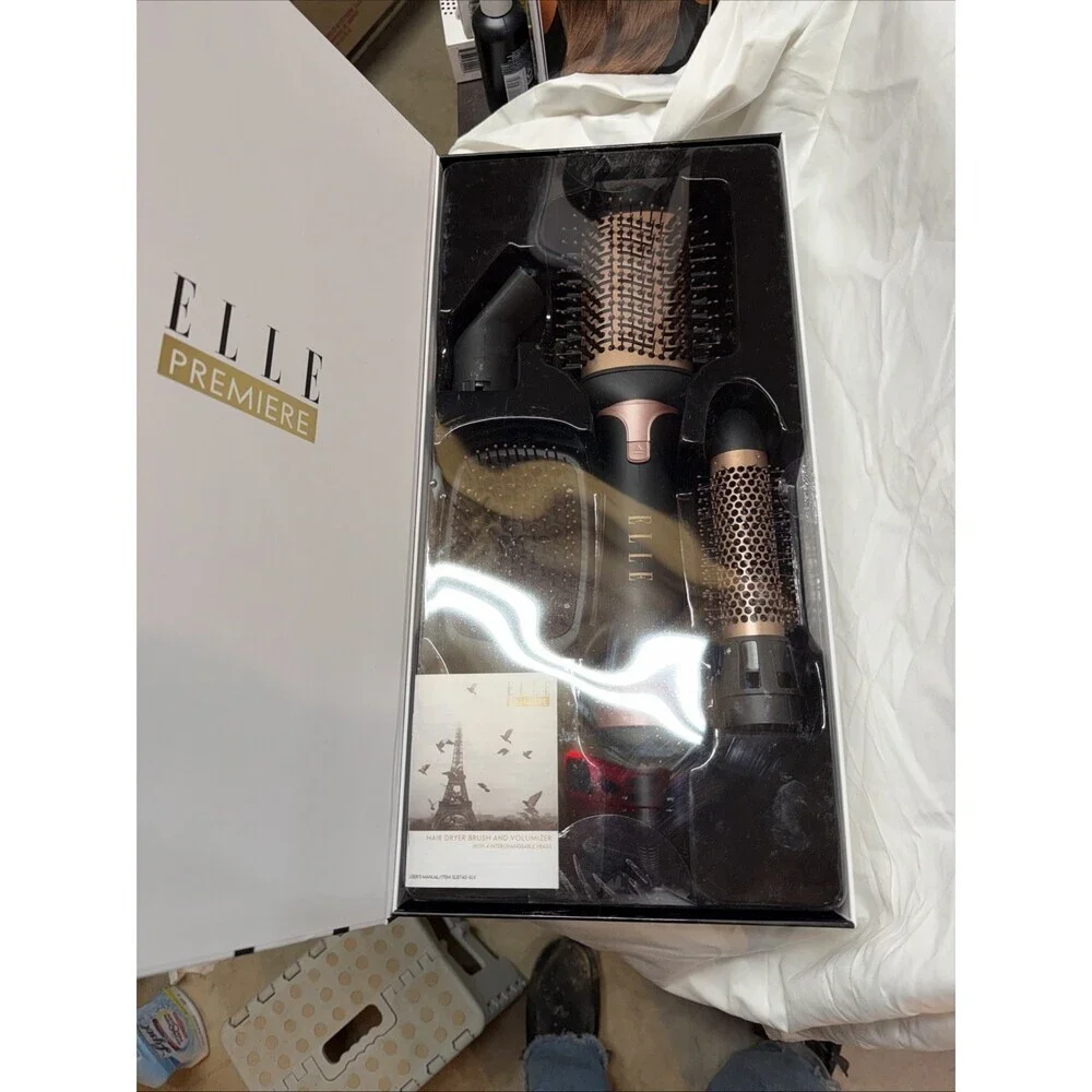 ELLE Premiere 4-in-1 Hair Dryer brush & Volumizer With 4 Heads